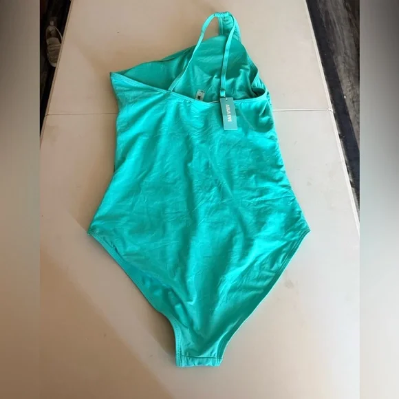 Aqua Eve Mesh Tummy Control One Shoulder One Piece Cut Out Swimwear 2026. Size M - Picture 6 of 13